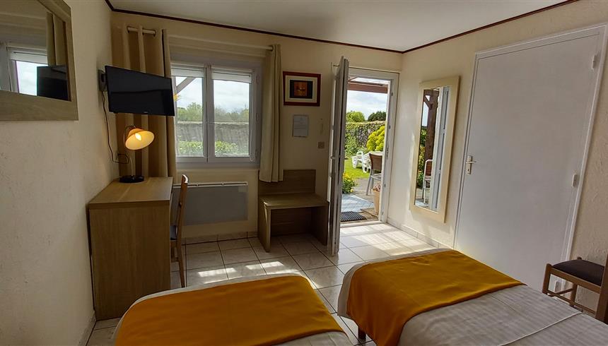 chambre n°9 rez de jardin + terrasse